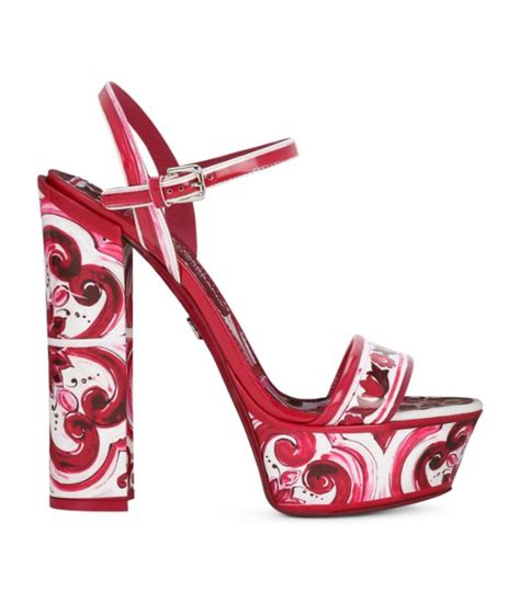 dolce gabbana shoes pink clock|dolce and gabbana platform heels.